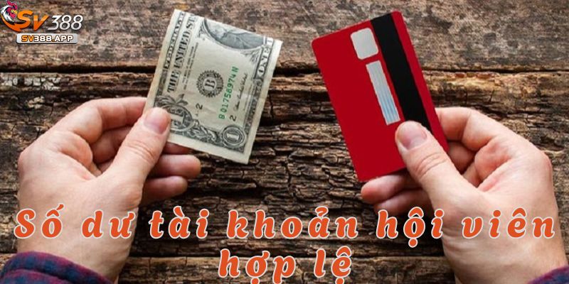 Rút Tiền SV388: Mẹo Hay Để Việc Giao Dịch Luôn Suôn Sẻ 2 Để rút tiền SV388 tài khoản của bạn cần có đủ số dư tối thiểu