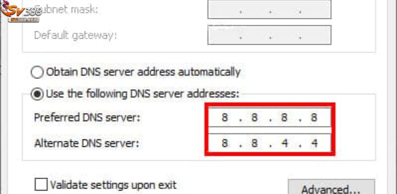 Vì Sao Không Thể Truy Cập SV388? Hướng Dẫn Vào Trang Khi Bị Chặn 4 Đổi DNS là một trong những cách truy cập được vào nhà cái SV388 hiệu quả
